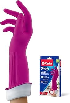 Playtex Living Reuseable Rubber Cleaning Gloves (Large, 1 Pair), Premium Protection Reusable Household Gloves