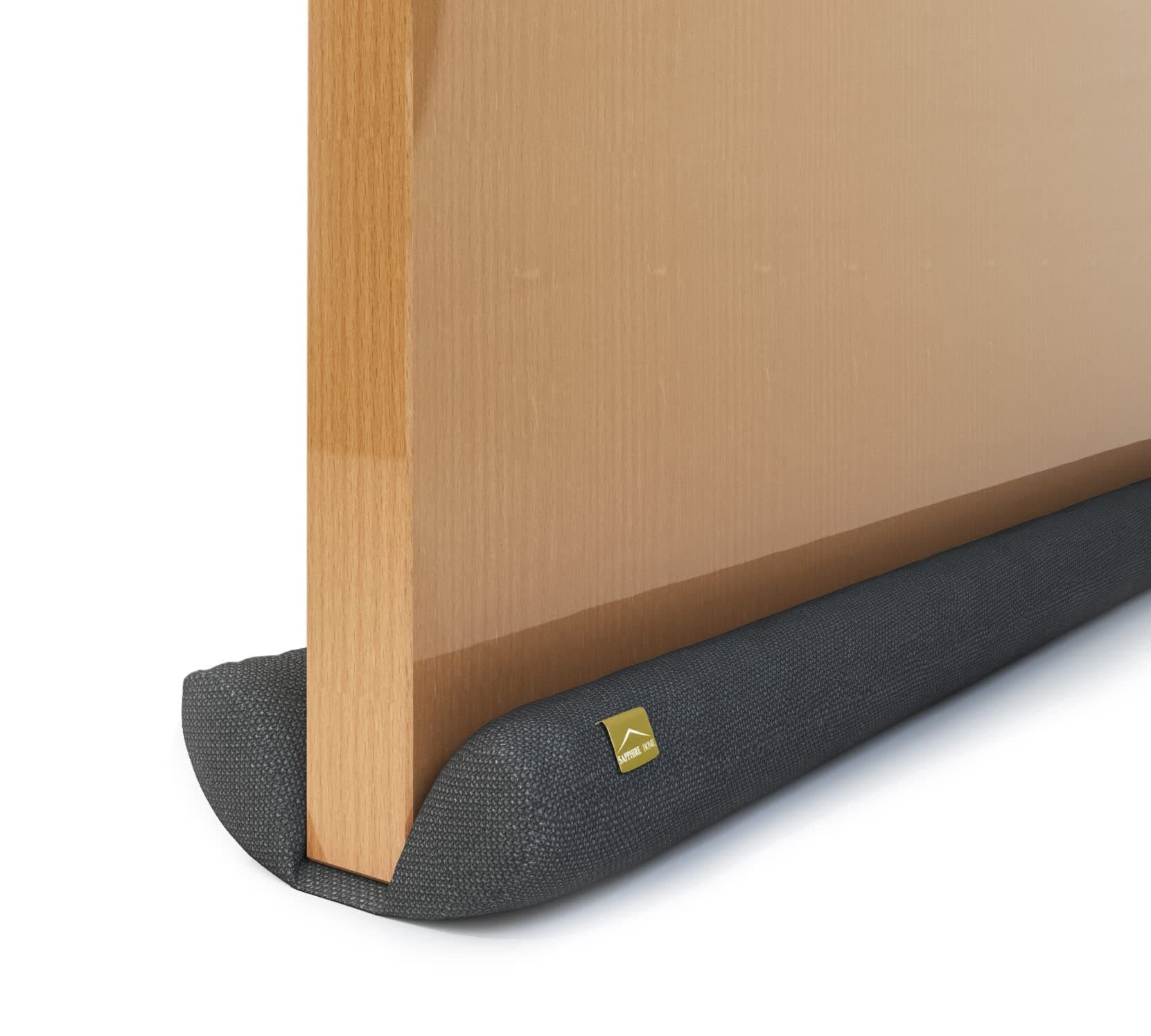 Sapphire Home Draught Excluder, 70 cm to 93 cm Adjustable Waterproof Double Draft Excluder for Doors, Blocks Dust Wind Light, Draft Excluder, Draught Excluder for Bottom of Door (Grey)