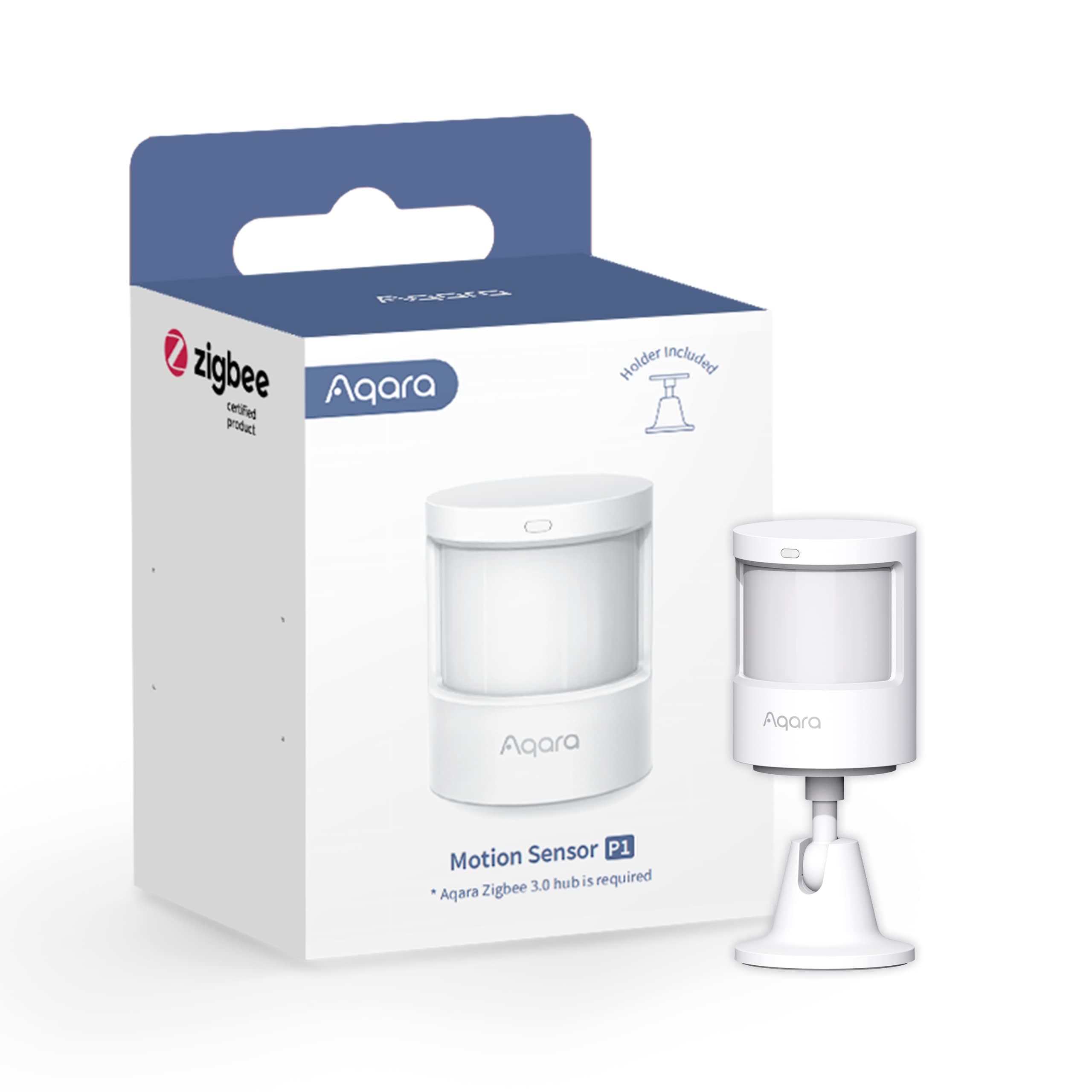 Aqara Zigbee Motion Sensor P1, Smart Motion Detector, Requires AQARA HUB, 5-Year Battery Life, Configurable Detection Timeout, for Alert System and Automations, Compatible with HomeKit, Alexa, IFTTT