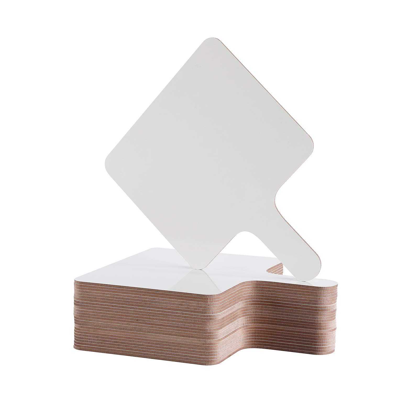 Dry Erase Answer Paddle - White Board, Double Sided Paddles (25 Pack, 7.83 X 6.46 Inches)