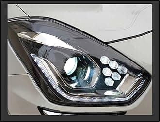 Head Lights Assembly For Swift 2018-2022 Car Lights LED Auto Headlights Assembly Upgrade Dynamic Lamp LHD RHD Bifocal Lens Xenon Accessories Front Lamps (Color : Xenon Bulb, Size : Right Hand Drive