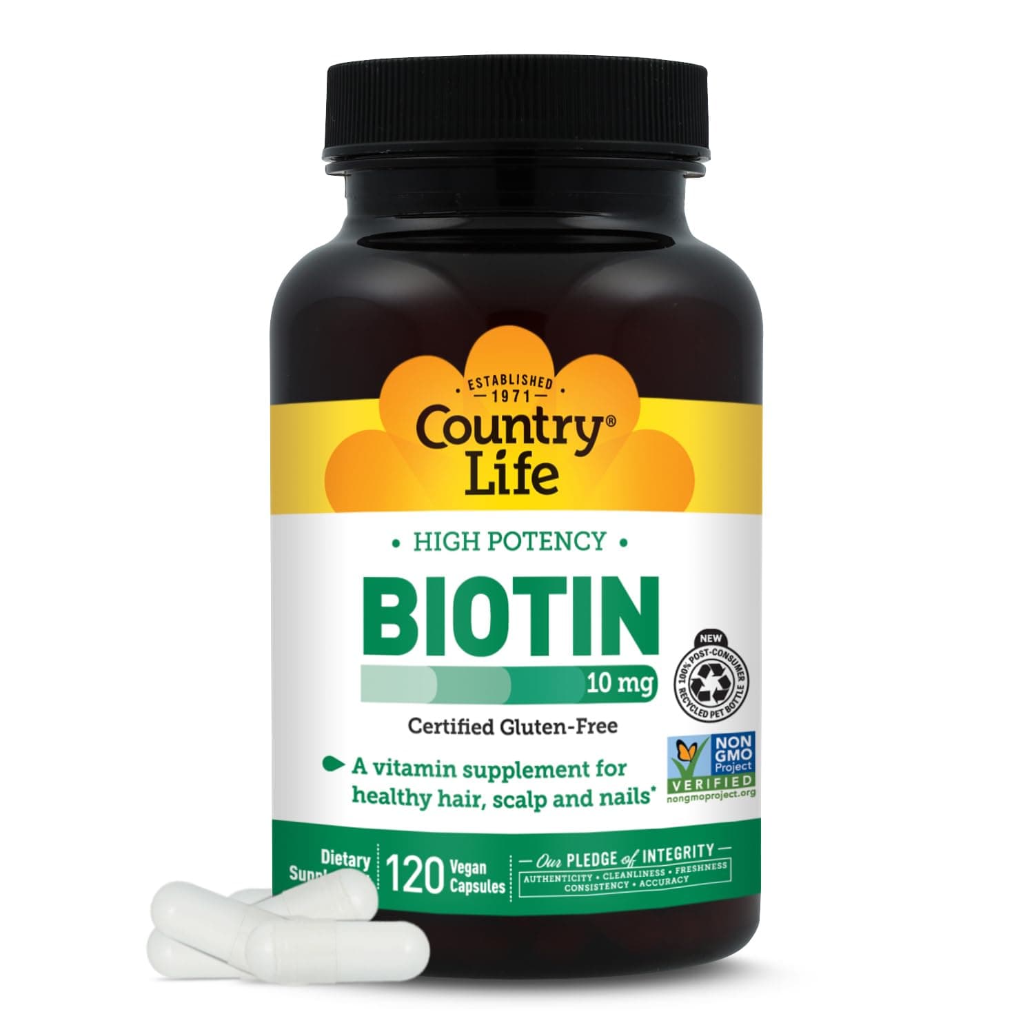 Country Life biotin 10 mg vegan capsules 120's