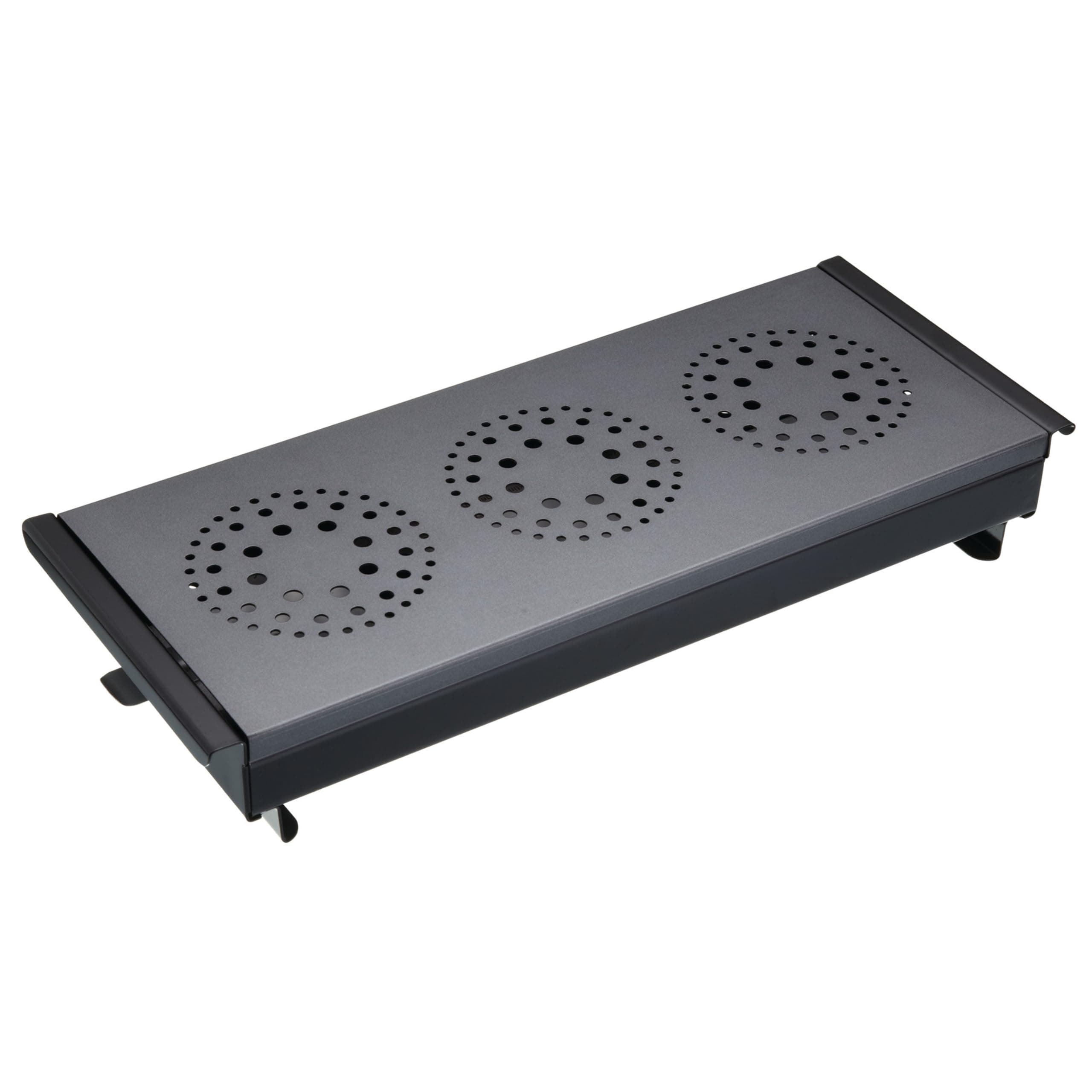 MasterClass Professional Extra Large Three Light Food Warmer, Dish Warmer, Display Boxed, Black/Grey