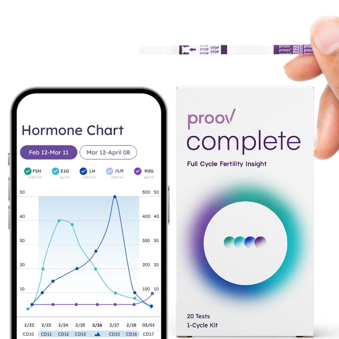 Proov Complete Fertility Testing System | Help Test Your Fertility at Home | Medical-Quality at Home Tests