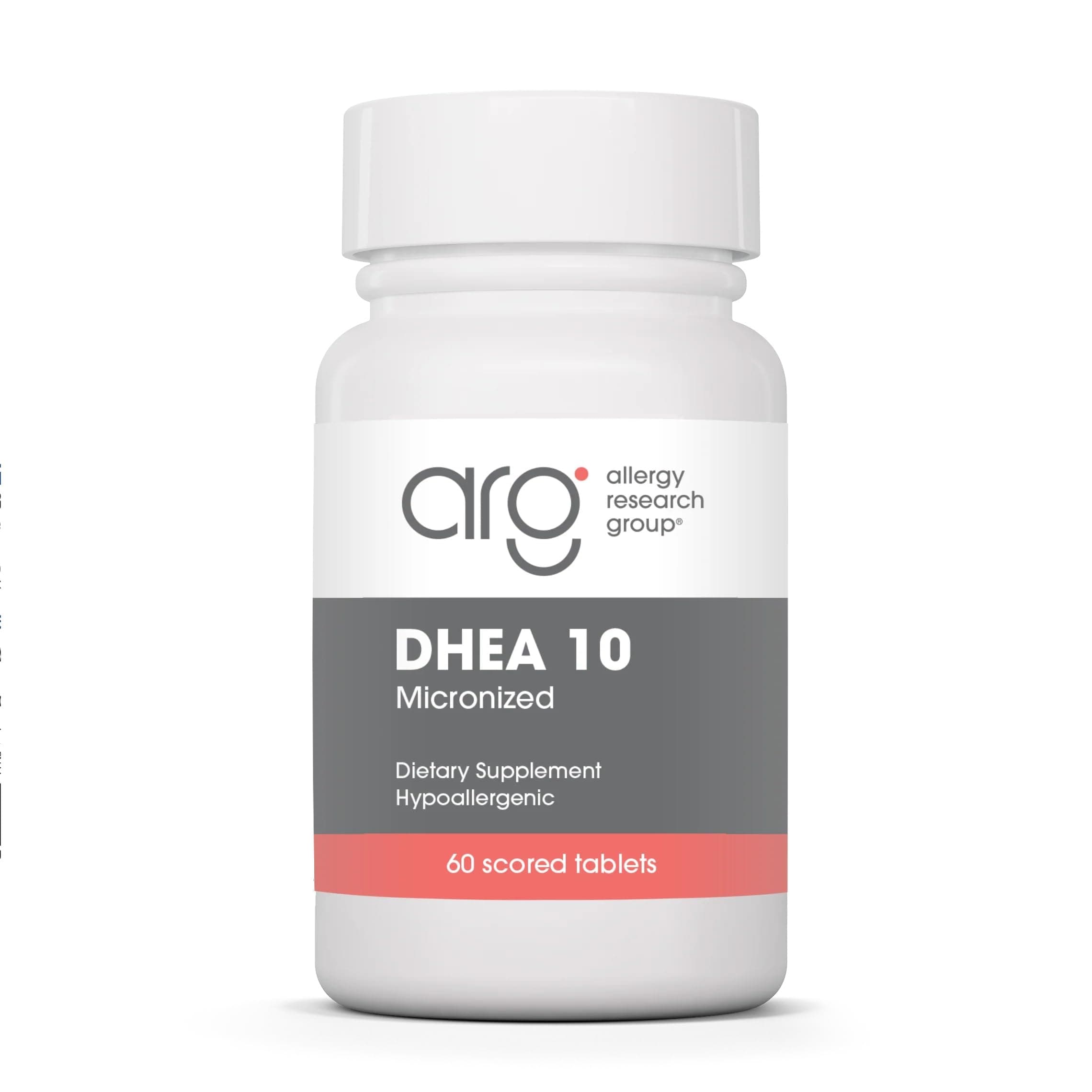 ARG DHEA 10 Micronized Lipid Matrix - Supports Hormone Balance & Brain Function - Delivers 10 mg DHEA - Micronized & Plant Sourced - Hypoallergenic - 60 Servings - 60 Capsules