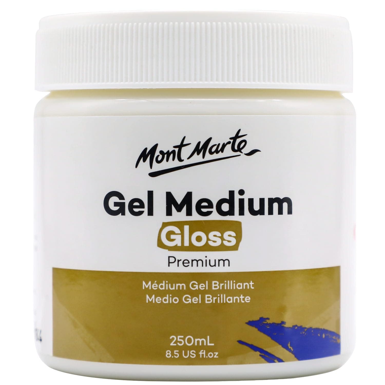 MONT MARTE Premium Gel Medium Gloss 250ml (8.5oz), Suitable for Acrylic Paints