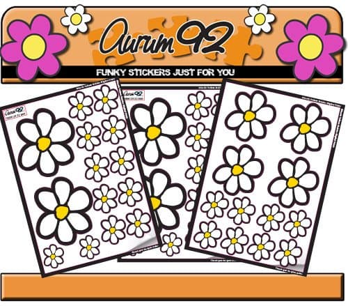 Classic Daisy Stickers x40
