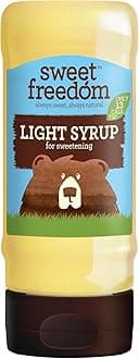 Sweet Freedom Light Syrup 350 g – Vegan Drizzle for Coffee and Pancakes, Naturally Sweetened with Fruits, Only 13 Kcal Per Teaspoon (Pack of 1)