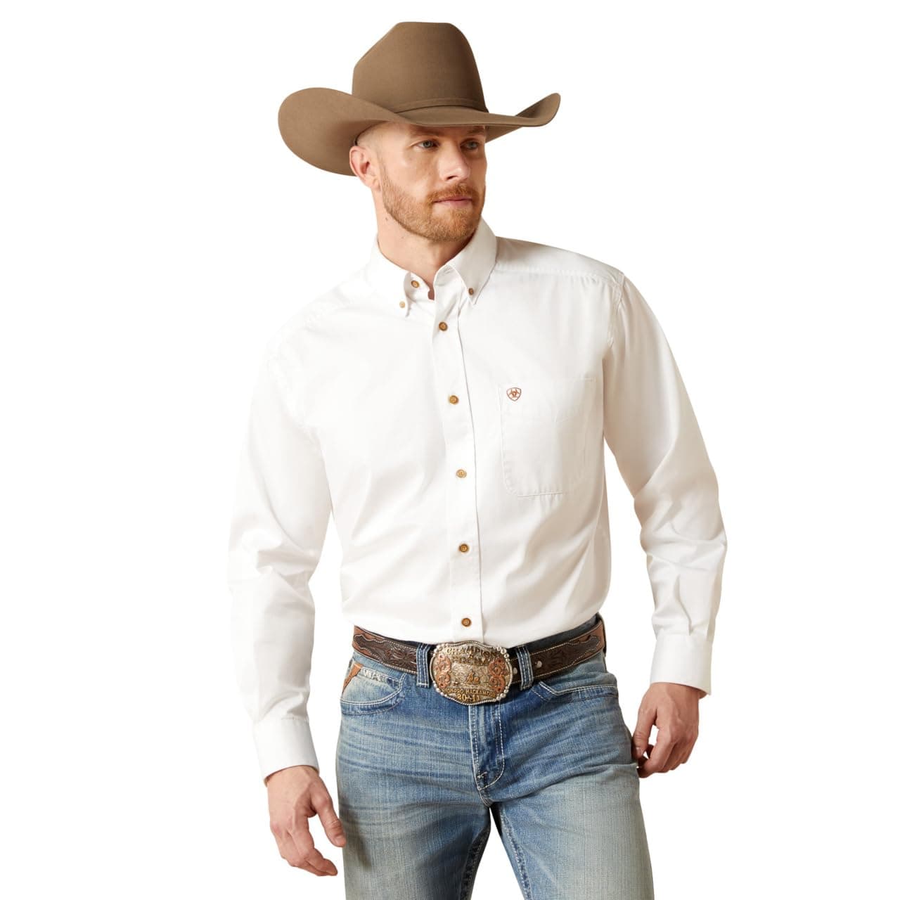 Ariat Men's Solid Twill Classic Fit Shirt