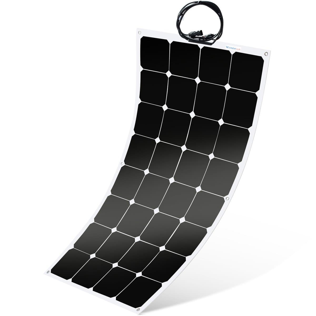 Flexible Solar Panel,SunPower Solar Panel 100w 18V 12V,Lightweight Flexible Solar Power Panels for RV Boat Truck Car Van Tent