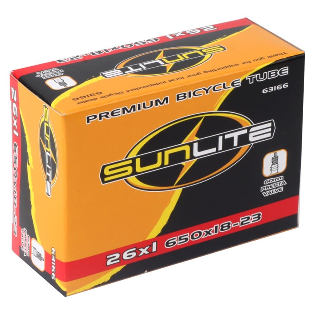 Sunlite Standard Presta Valve Bicycle Tubes