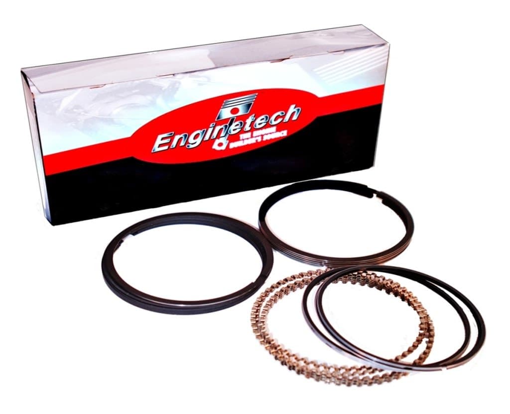 ENGINETECH R40058-STD CAST PISTON RINGS (4.000" BORE) compatible with CHEVROLET SBC 302 327 350 400 / FORD 289 302 351W 351C 351M 400 / CHRYSLER JEEP 327 360