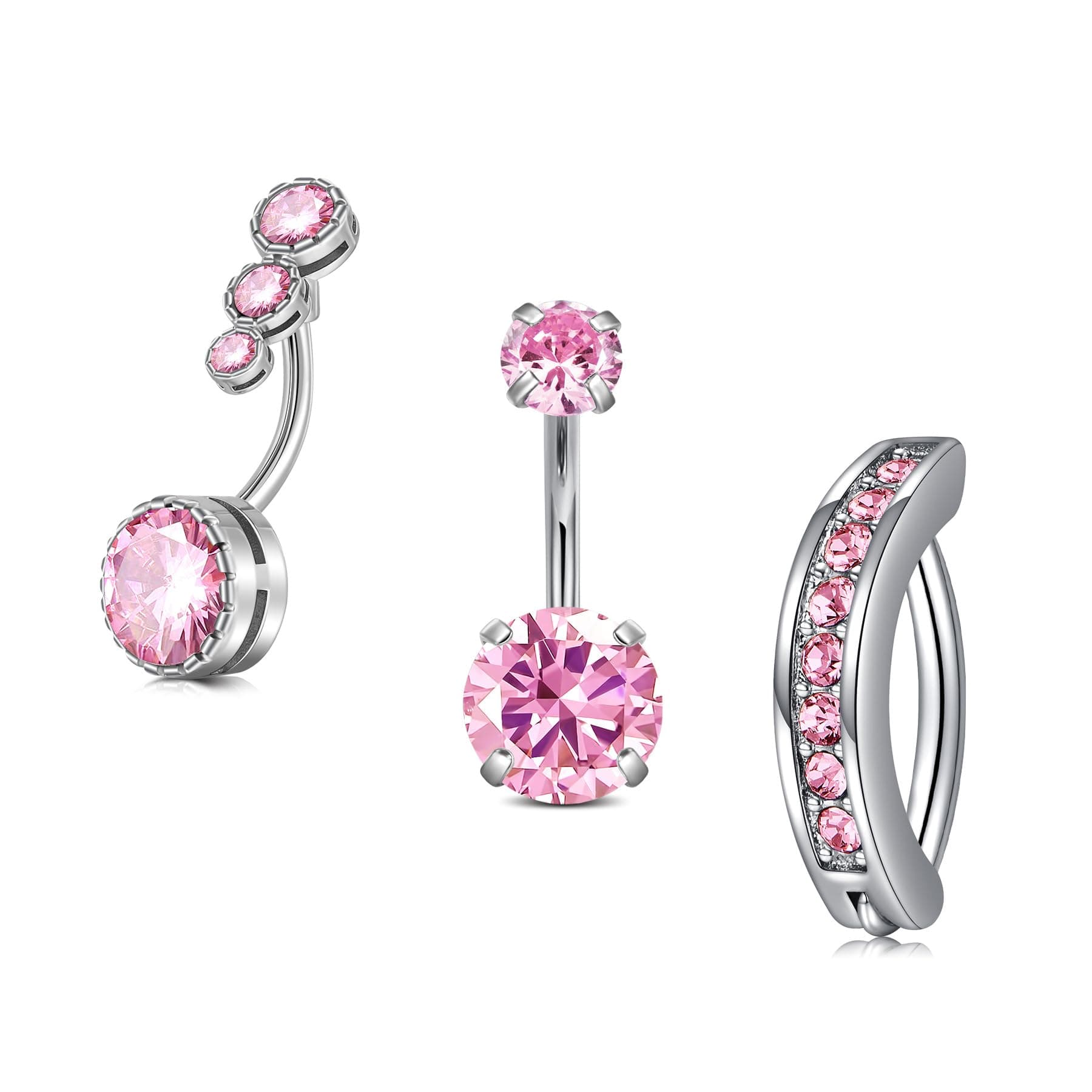 Briana Williams Belly Button Ring Belly Rings Belly Button Piercing Gold Belly Button Ring for Women Clicker Belly Ring Belly Piercing Stainless Steel 14g 10mm Blley Navel Rings Piercing Jewelry