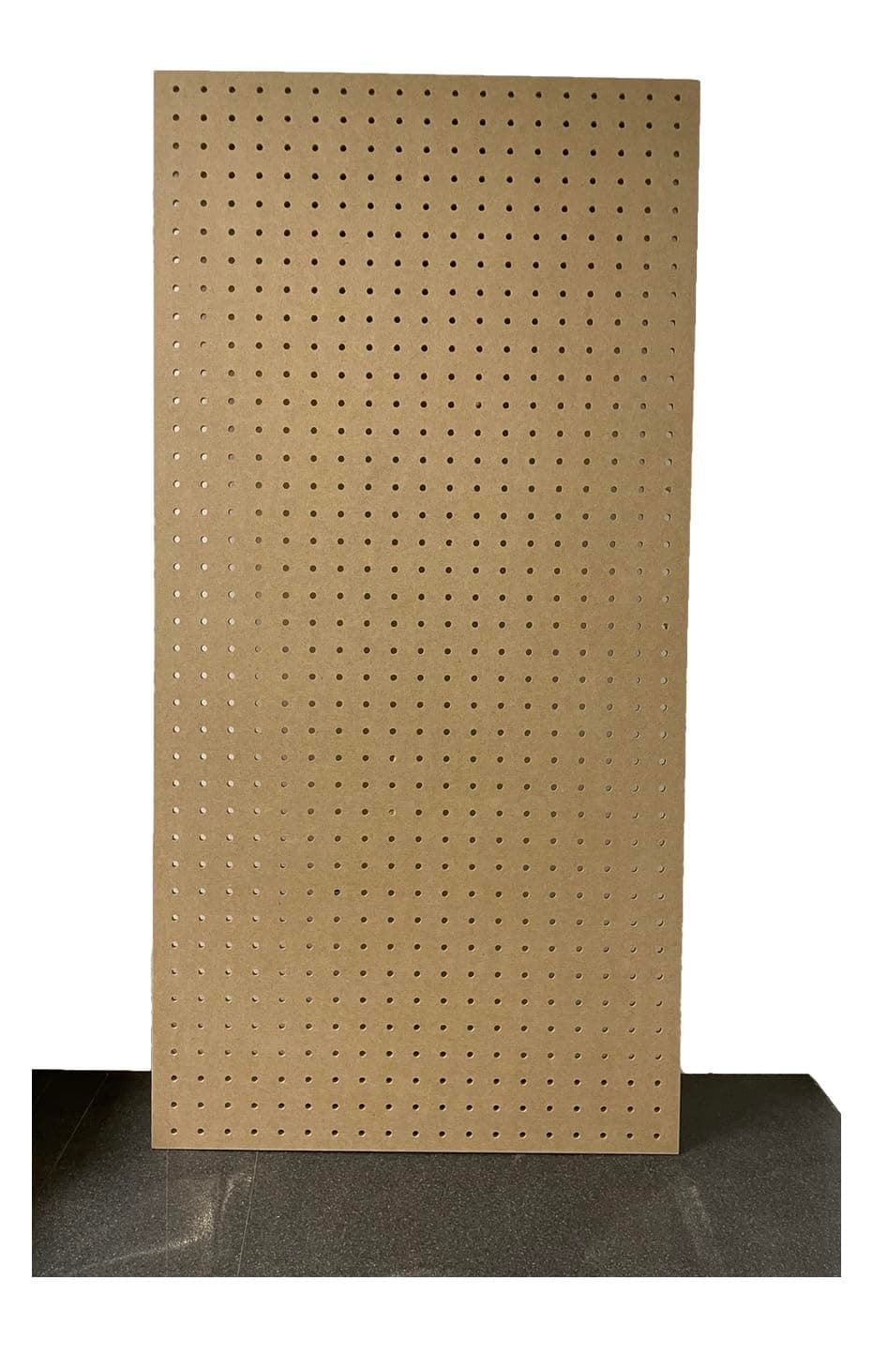 – Wall Mounted MDF Peg Board - Size - 1000mm x 500mm - 6mm Holes - Great as Tool Organiser - To be used with Wooden Dowels 6mm not included with item