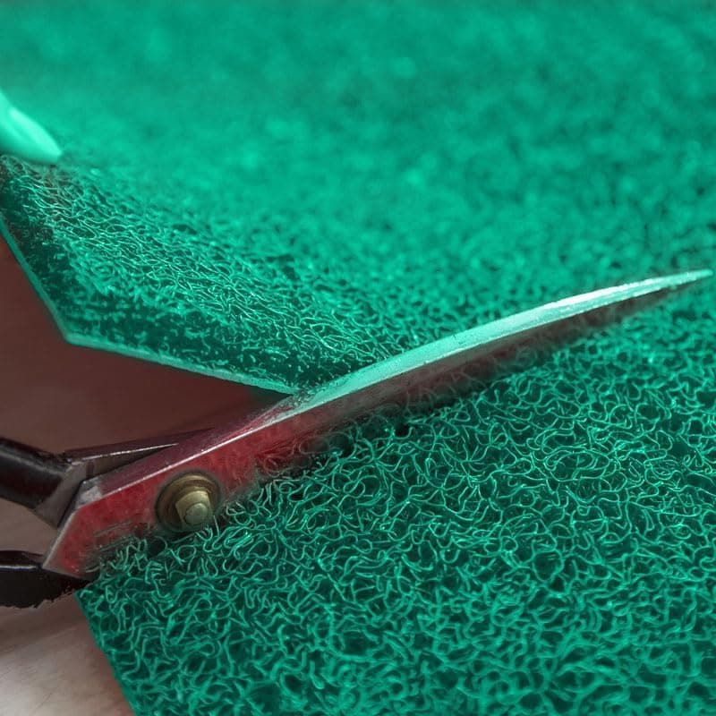 Lifekrafts PVC Cushion Noodle Floor Rectangular Mat for Entryways | 2ft x 3ft Green | Durable Non-Slip Waterproof Doormat for Home Entrance, Patio & Outdoor Use