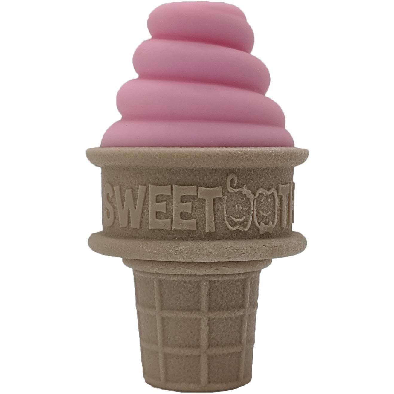 SweeTooth Ice Cream Cone Shaped Baby Teether - Pretty Pink