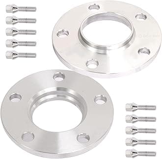 OCPTY 5x120 to 5x120 Wheel Spacers 10mm Thick 72.56mm with 12x1.5 Studs fit for E82 E88 E36 E46 E90 E92 318i 135i 335d 2PCS