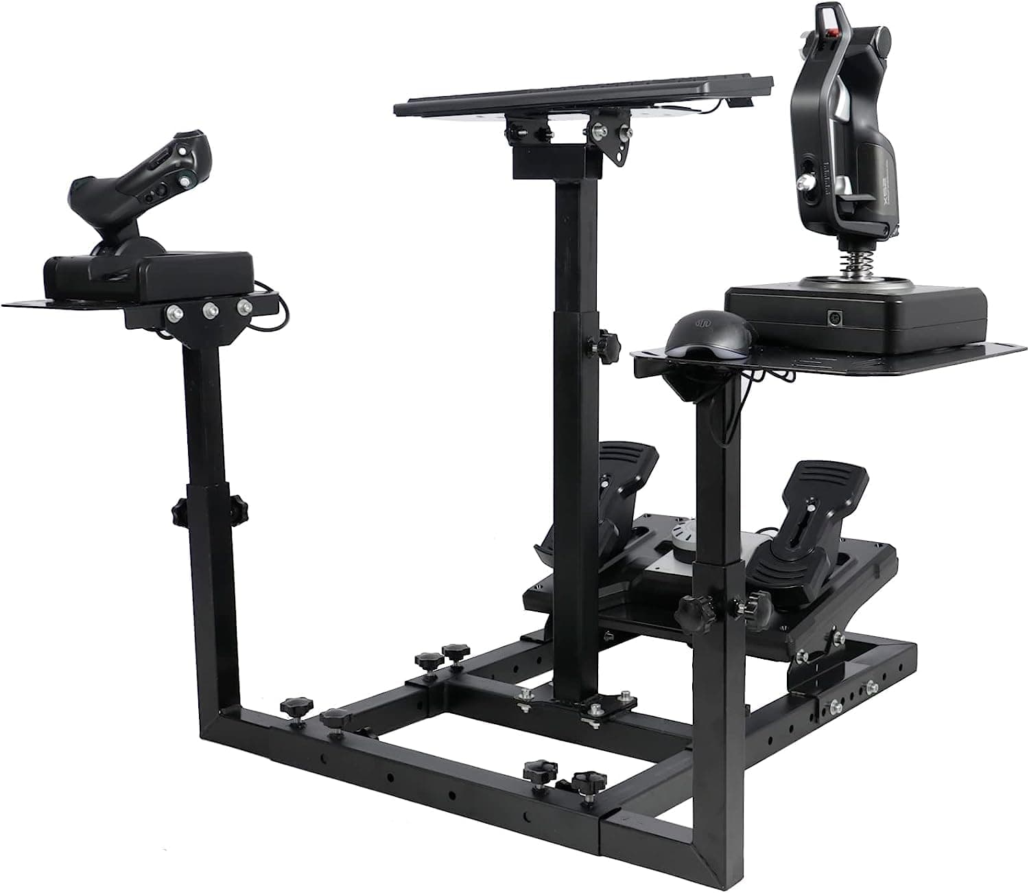 Dardoo Flight/Racing Game Racing Wheel Stand Compatible with Thrustmaster HOTAS Warthog Logitech G25 G27 G29 G920 Racing Simulator Cockpit, Not Included Wheels,Pedals,Throttle,Joystick