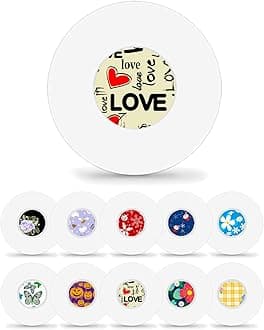 HONYOULibre 2 Plus Sensor Cover & Lingo CGM Sensor Patches Waterproof Freestyle Sensor Pattern Stickers, Hypoallergenic & Latex-Free 15 Days Long Stay, Total 40Pack