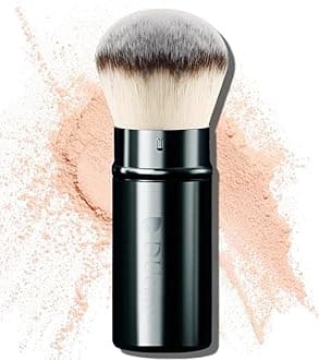 DUcare Retractable Airbrush Kabuki Brush for All Face Makeup & Foundation for Liquid, Cream and Powder Face Makeup With Aluminum Handle