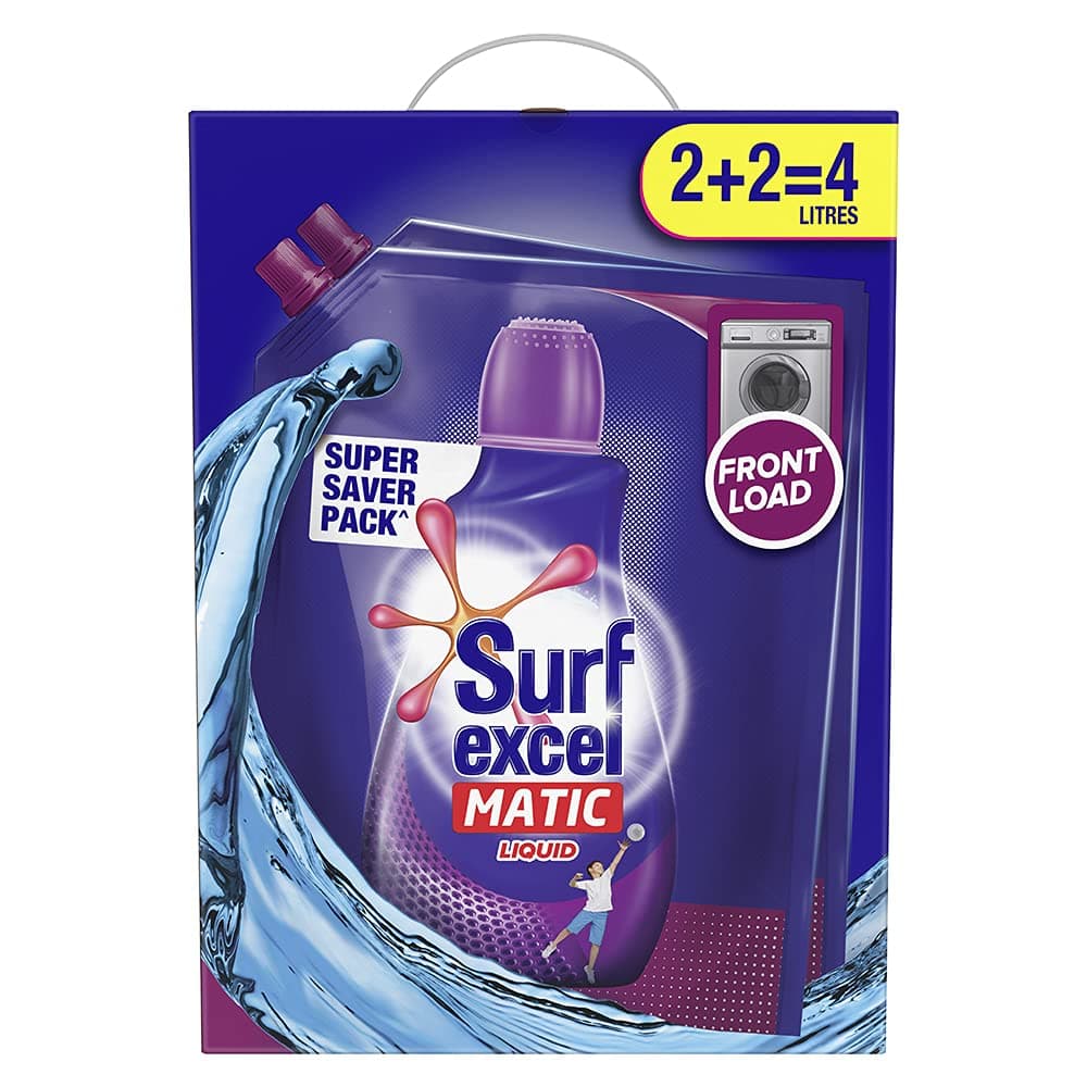 Matic Liquid Detergent Front Load 2+2 ltr Carton
