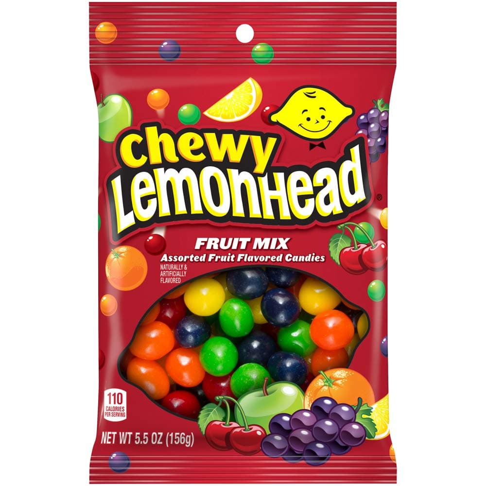 Lemonhead Chewy Fruit Mix Candy, 5.51 oz