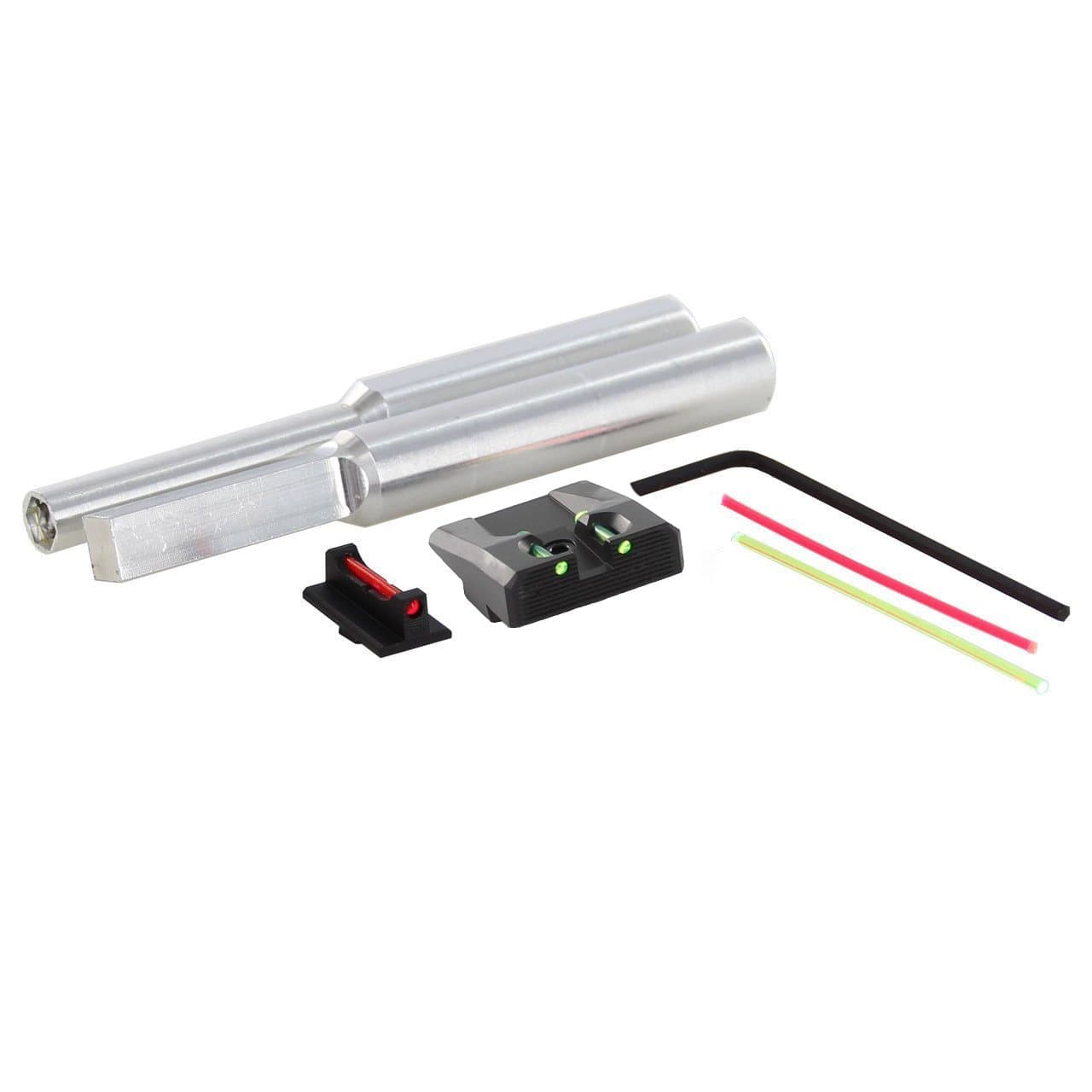 Dawson Precision Glock Fixed Competition Sight Set - Fiber Optic Rear & Fiber Optic Front