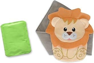 Baby Colic, Gas and Upset Stomach Relief, Baby Heated Tummy Wrap for Newborns - Belly Hugger - Infant Swaddling Belly Belt, Heating Pad with Soothing Warmth for Fussy Infants (Lion)