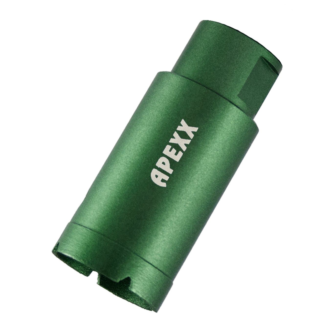 Apexx 22301-02004 Green Thin Wall Core Bit for Marble/Granite/Limestone/Quartz/Engineered Stone/Ceramics, 1-3/8-Inch