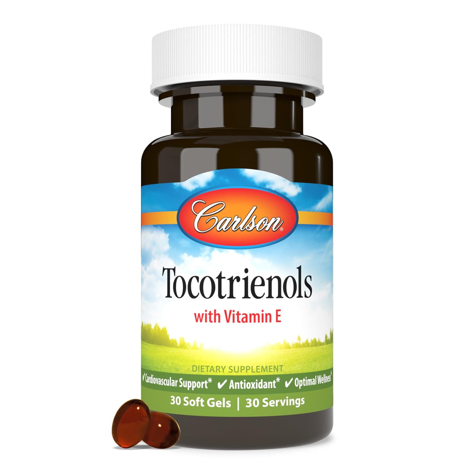 Tocotrienols, 40 mg, with Natural-Source Vitamin E, Gamma, Alpha, Delta, Beta, Sustainably Sourced, 30 Softgels
