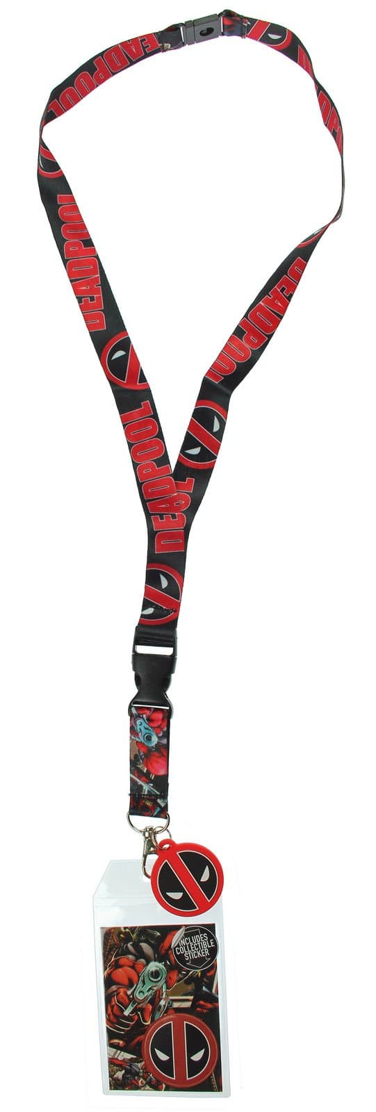 BioworldBioworld Marvel Deadpool Comic Lanyard with Charm
