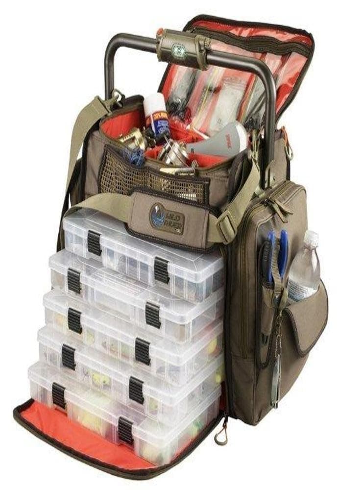 Wild River 437021-SSI Wild River Tackle Tek Frontier Lighted Tackle Bag 5 Trays - multi, N/A