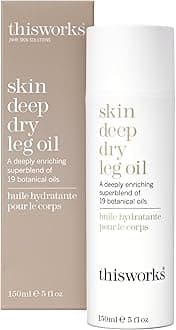 Skin Deep Dry Leg Oil, 150 ml - Body Oil for Dry Skin - Nourishing Body Moisturiser Enriched with 19 Essentials Oils including Sandalwood, Jojoba, Coconut and Rose Oil for a Hydrating Glow