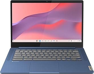 Lenovo Slim 3 Chromebook - 2024 - Laptop Essential Computer - Chrome OS - 14" HD Display - 4GB Memory - 64GB Storage - Mediatek Kompanio 520 - Abyss Blue
