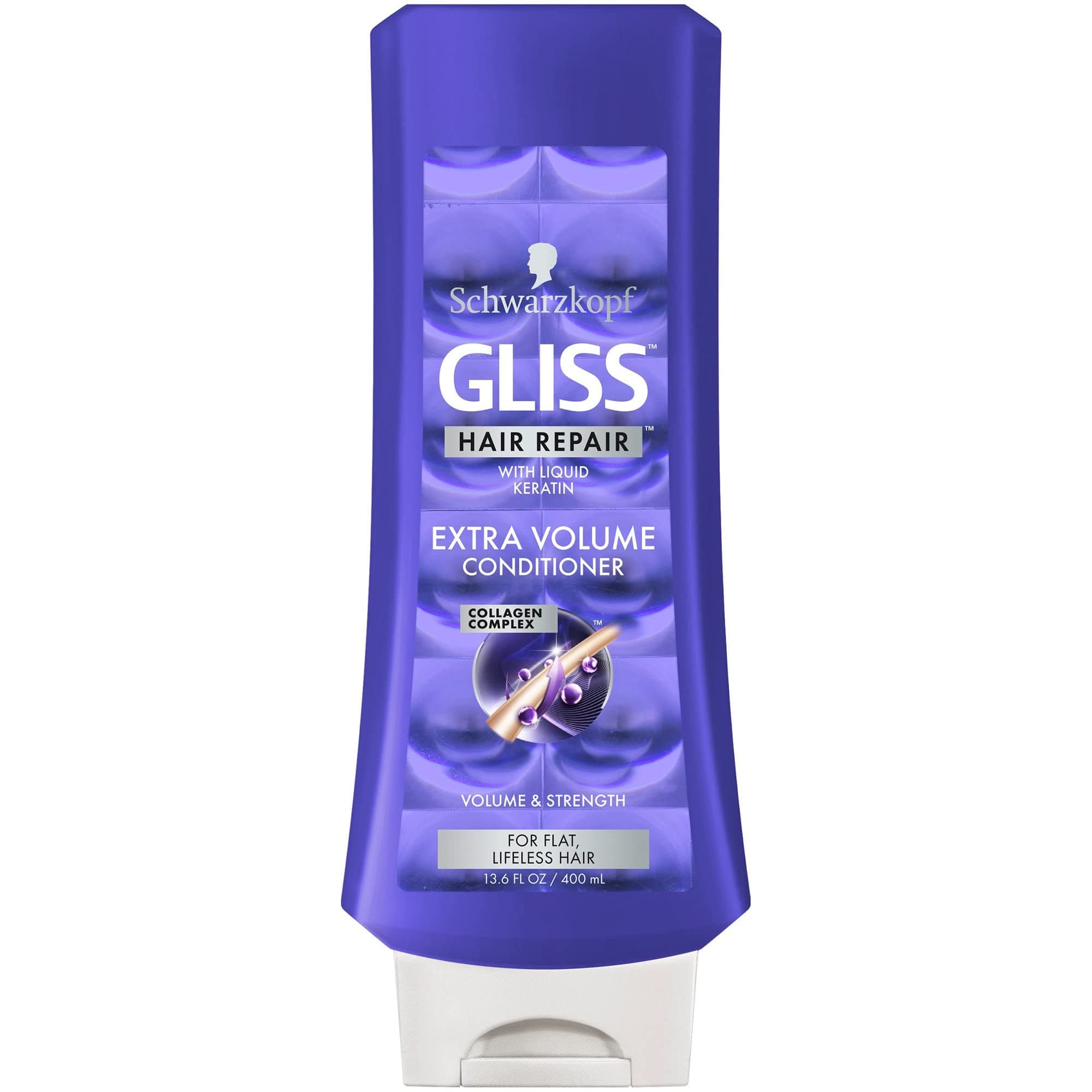 Gliss Conditioner Extra Volume 13.6 Ounce (400ml) (6 Pack)