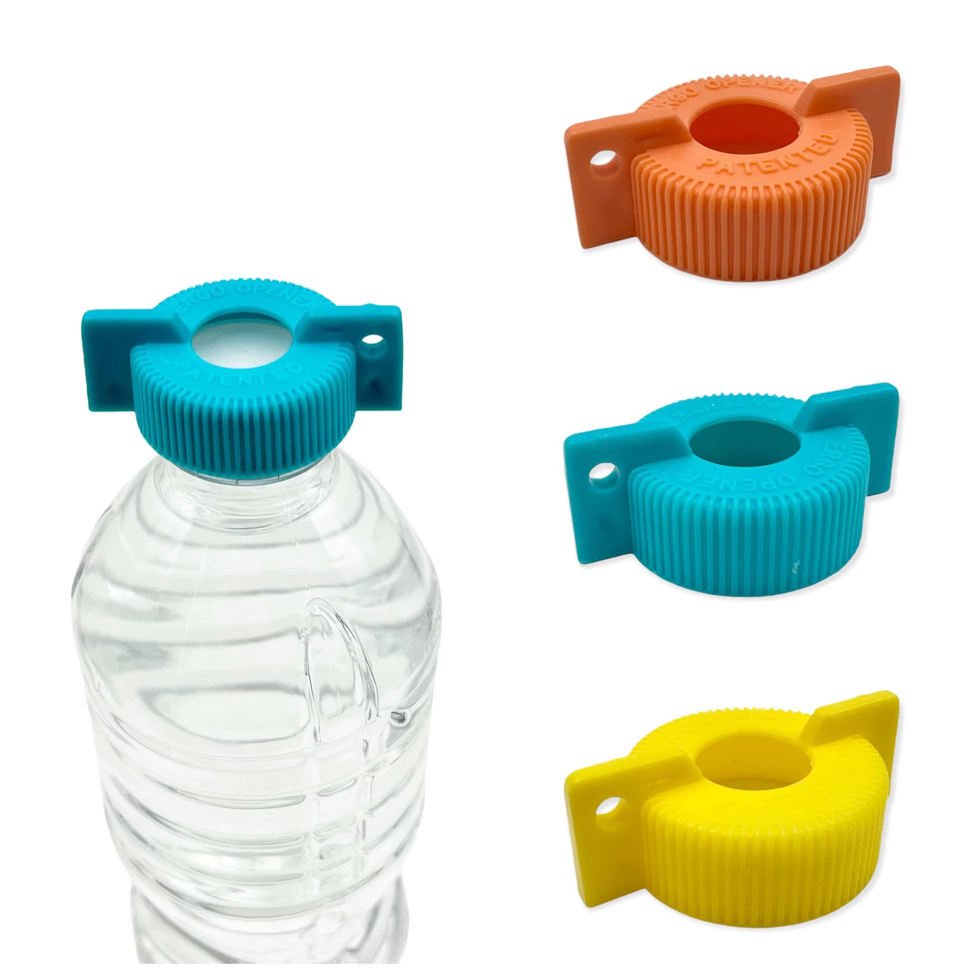 3-Pack WATER BOTTLE | Arthritis Sufferers Elderly Seniors Weak Hands | Easy Twist-Off Plastic Bottle Opening Tool Travel On-Go | Carpal Tunnel | MADE in USA