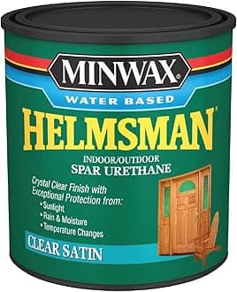 630520444 Water Based Helmsman Spar Urethane, quart,