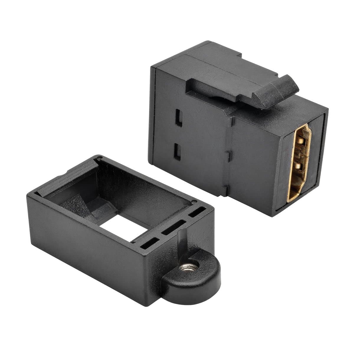 TRIPP LITE Black HDMI All-in-One Keystone/Panel Mount Coupler (P164-000-KP-BK)