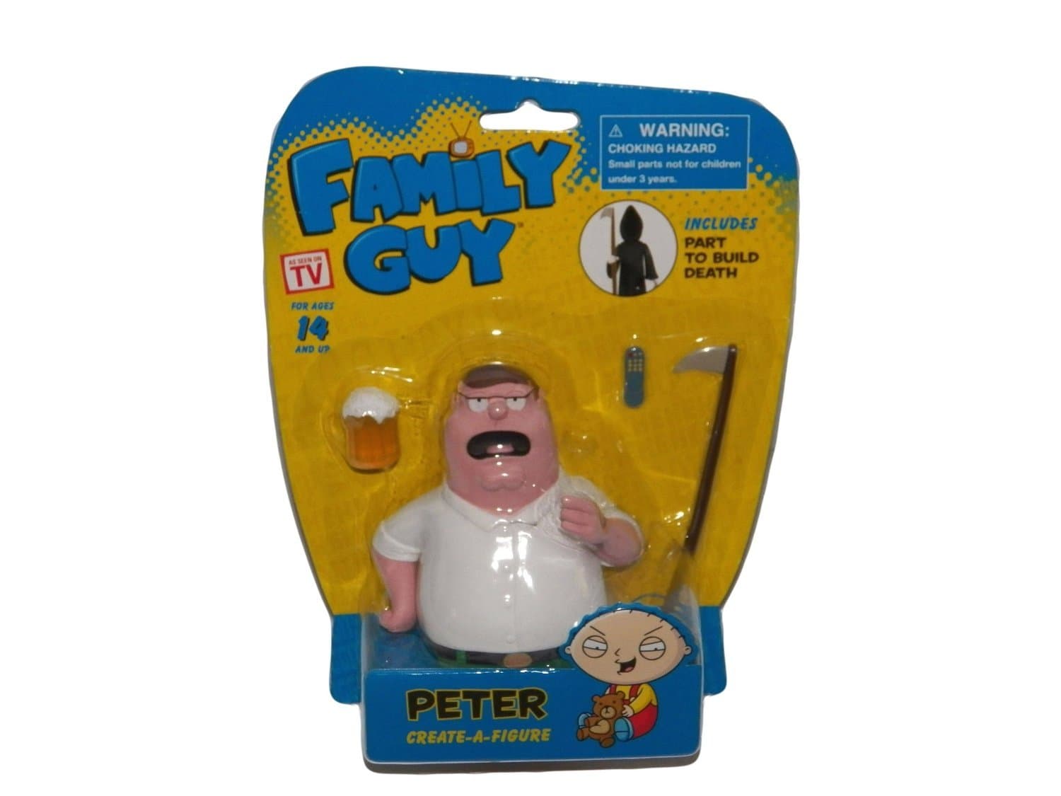 Family Guy Create-A-Figure, Peter Griffin (Includes Part to Build Death)