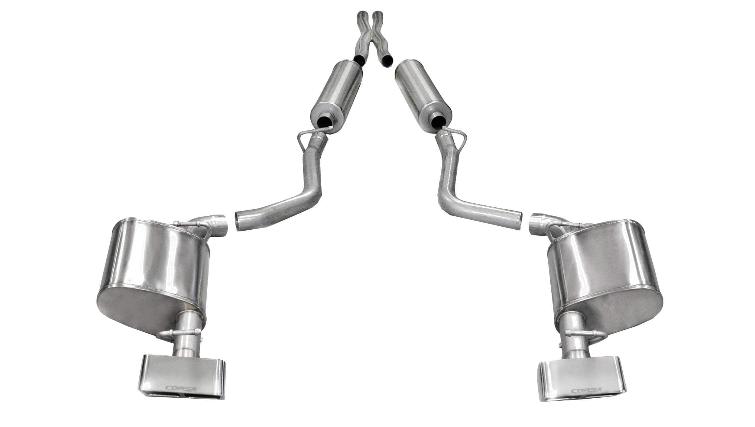 CORSA 14529 Dual Cat-Back Exhaust System for Dodge Challenger 5.7L