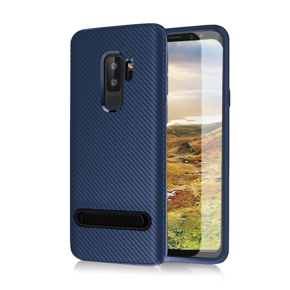 Meidom Case for Galaxy S9 Plus Slim Cover Scratchproof Galaxy S9 Plus Case Multi-Function Kickstand S9 Phone Case for Galaxy S9 Plus - Blue