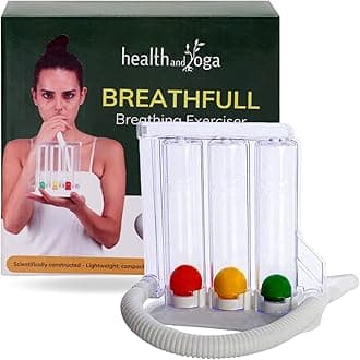 HealthAndYoga™ Deep Breathing Exerciser - Breath Exercise System