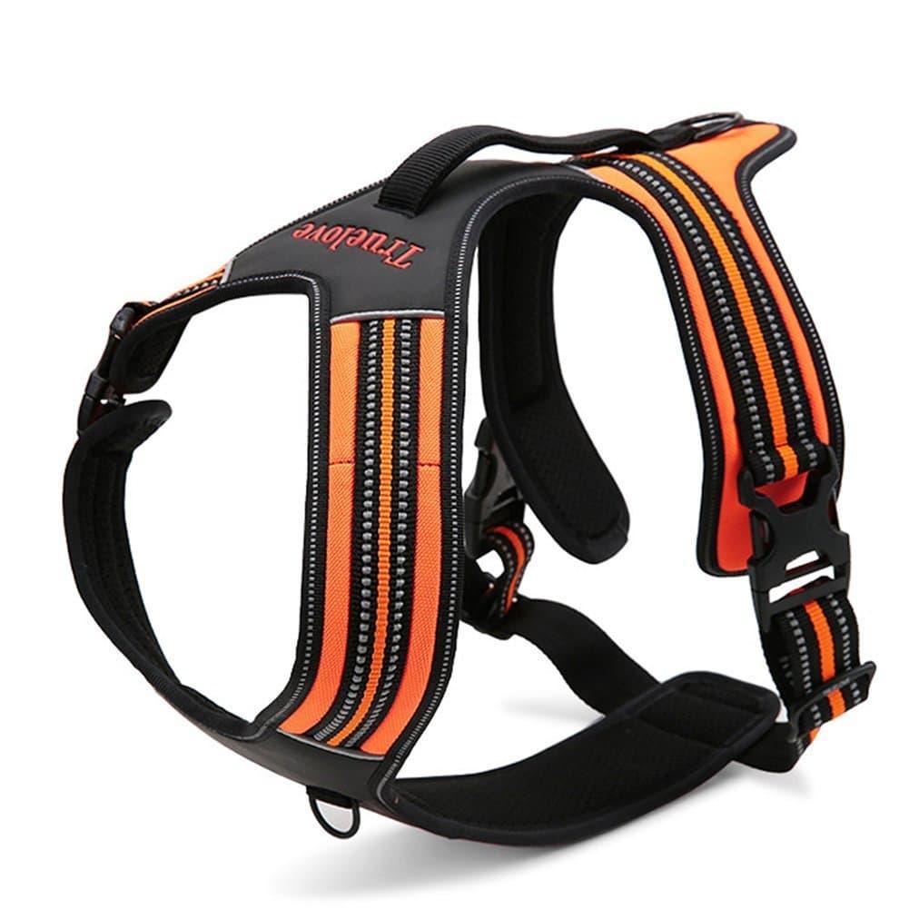 Fit Into Everyway Sturdy Nylon Range Of Front Side No Pull Dog Harness 3M Reflective Padded Adjustable Pet Vest with Handle