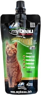 - Palamountains My Beau for Cats – Omega 3 & 6, Essential Vitamins – Enhances Skin, Coat, Immunity, Digestion & Reduces Fur Balls – High Absorption & Palatable Formula 150ml