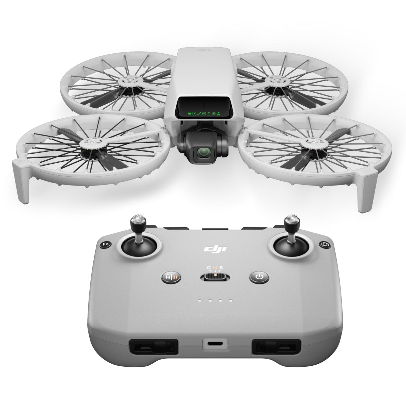 DJI Flip (RC-N3 Transmitter Included) Drone with Camera 4K UHD Camera (Adult) Small Drone Less Than 249g 3-Axis Gimbal Image Stabilization, 13km Video Transmission, Palm Take Off, Auto Return, 31