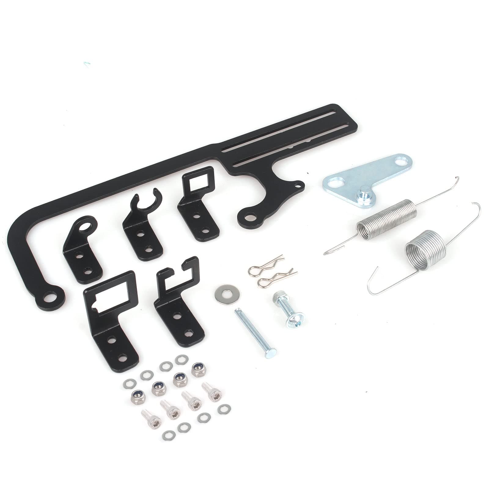 - 304147 EZ EFI Cable Mount Kit Carburetor Throttle Cable Mount Bracket Adjustable for Automatic Transmission TV cables for GM 700R4 transfer