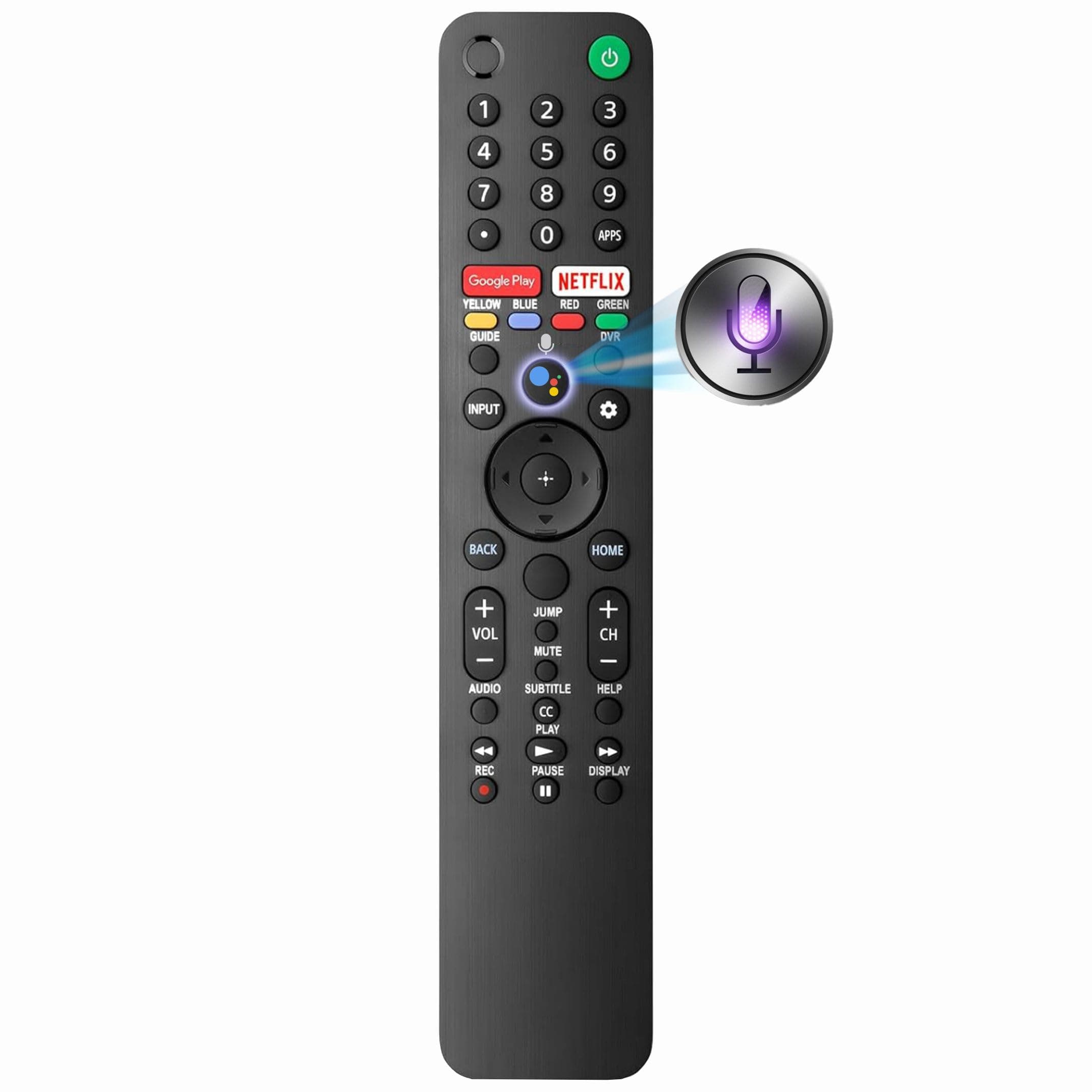 for Sony TV Remote Replacement with Voice Control, for All 2019-2025 Sony Bravia Smart TV XR/XBR/KD/K Series 4K LED OLED Google/Android TVs. 1-Year Full Warranty
