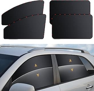 ZATOOTO Car Window Shades - 4 Pack Car Window Covers Premium UV Blocking, Side Window Curtains Full Blackout for Privacy, Breastfeeding, Napping, Camping, and Travel, Universal Fit for Most Vehicles