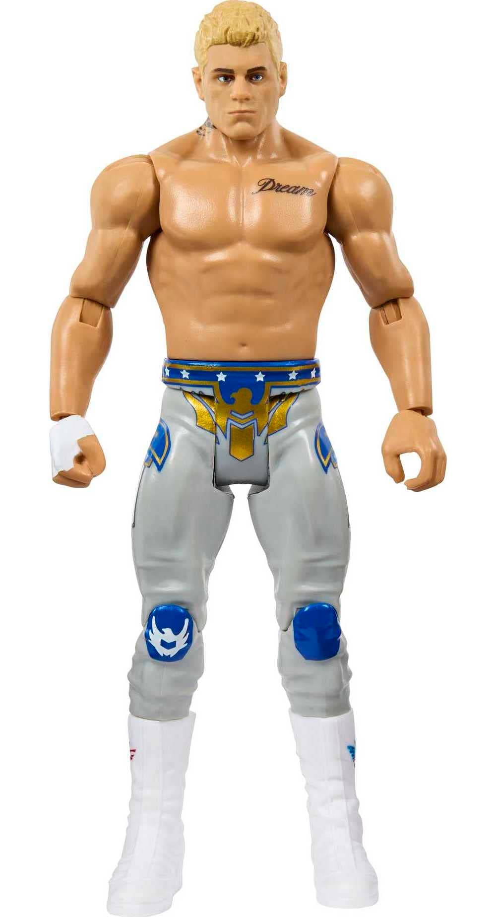 WWE Cody Rhodes Basic Action Figure, 10 Points of Articulation & Life-like Detail, 6-inch Collectible