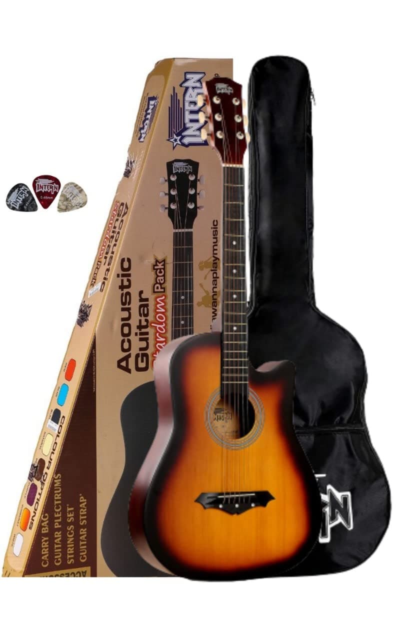 Intern INT-38C Sunburst Acoustic Guitar